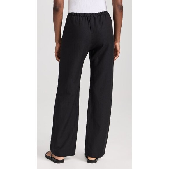 Enza Costa Everywhere Pants in Black 1 Small New Womens Relaxed Trousers - Picture 10 of 14